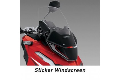 印尼HONDA原廠精品 ADV150原廠風鏡及前土除貼紙套裝