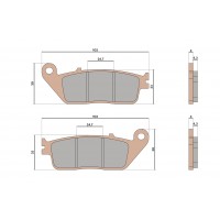 MALOSSI MHR SYNT 金屬燒結煞車片組