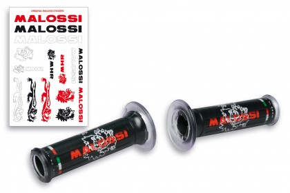 MALOSSI 競賽握把套 黑色 A型 尾端有孔