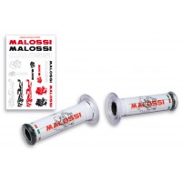MALOSSI 競賽握把套  白色 A型 尾端有孔