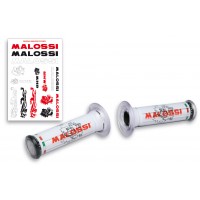 MALOSSI 競賽握把套 白色 A型 尾端無孔